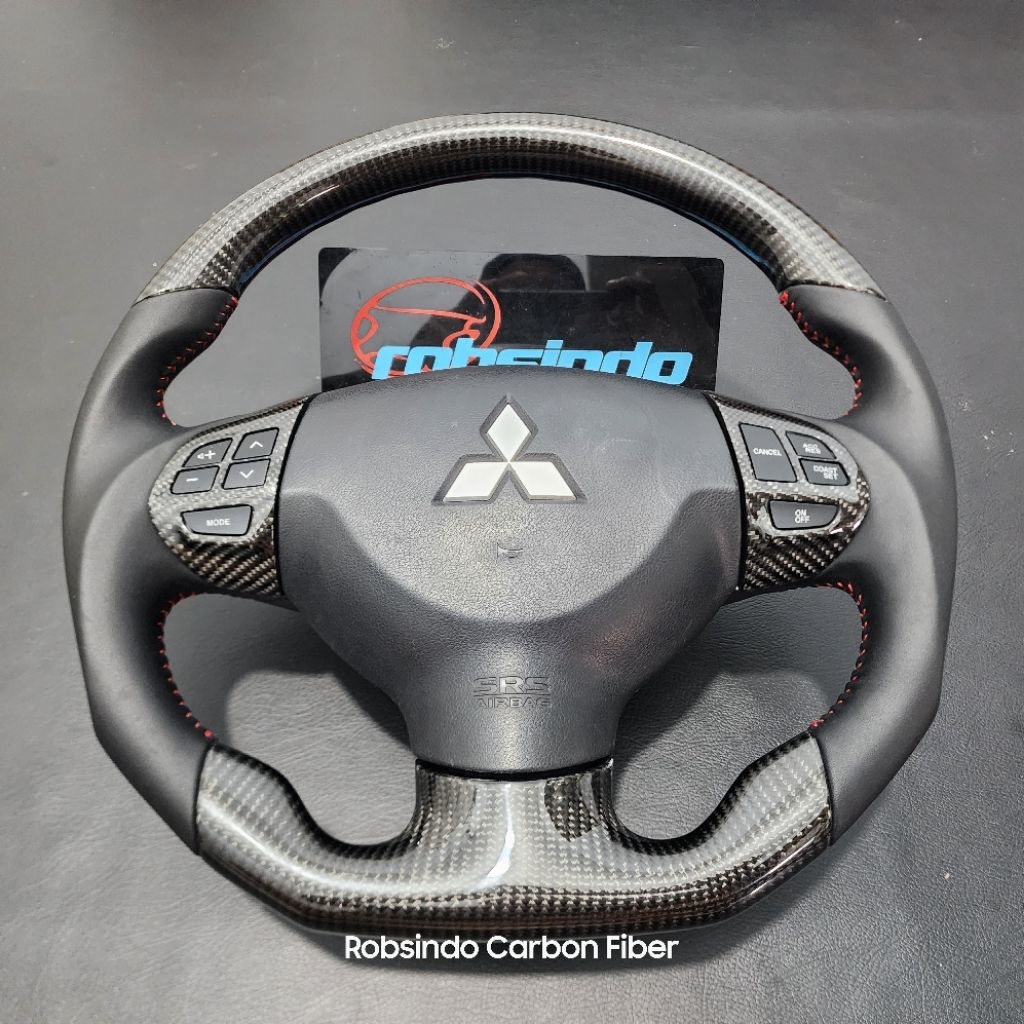 stir stering wheel mitsubishi pajero sport outlander carbon