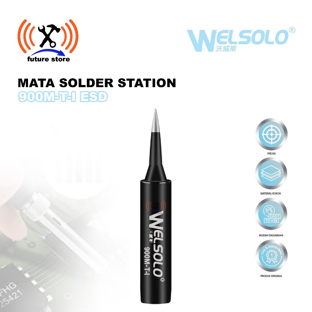 WELSOLO 900M-T-I SOLDER TIP TAJAM UNTUK DETAIL - MATA SOLDER STATION WELSOLO 900M-T-I ESD ORIGINAL -