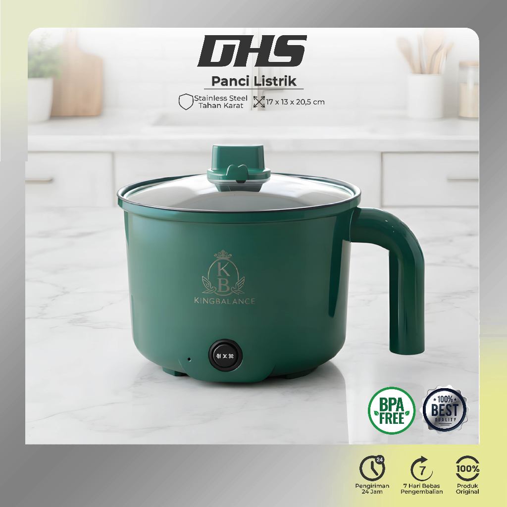 DHS - Panci Masak Listrik Portable Alat Masak Listrik Panci Listrik Anak Kos DZG-18