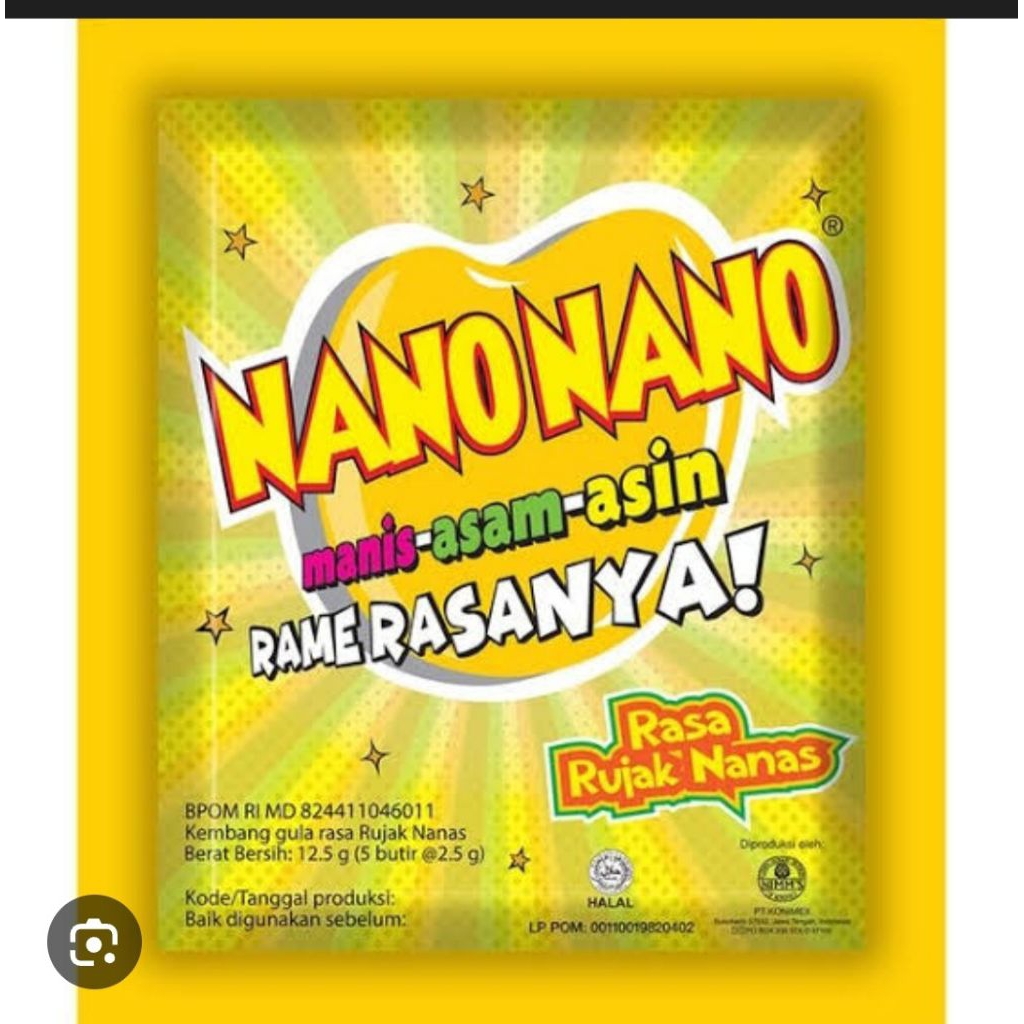 permen nano nano nanas