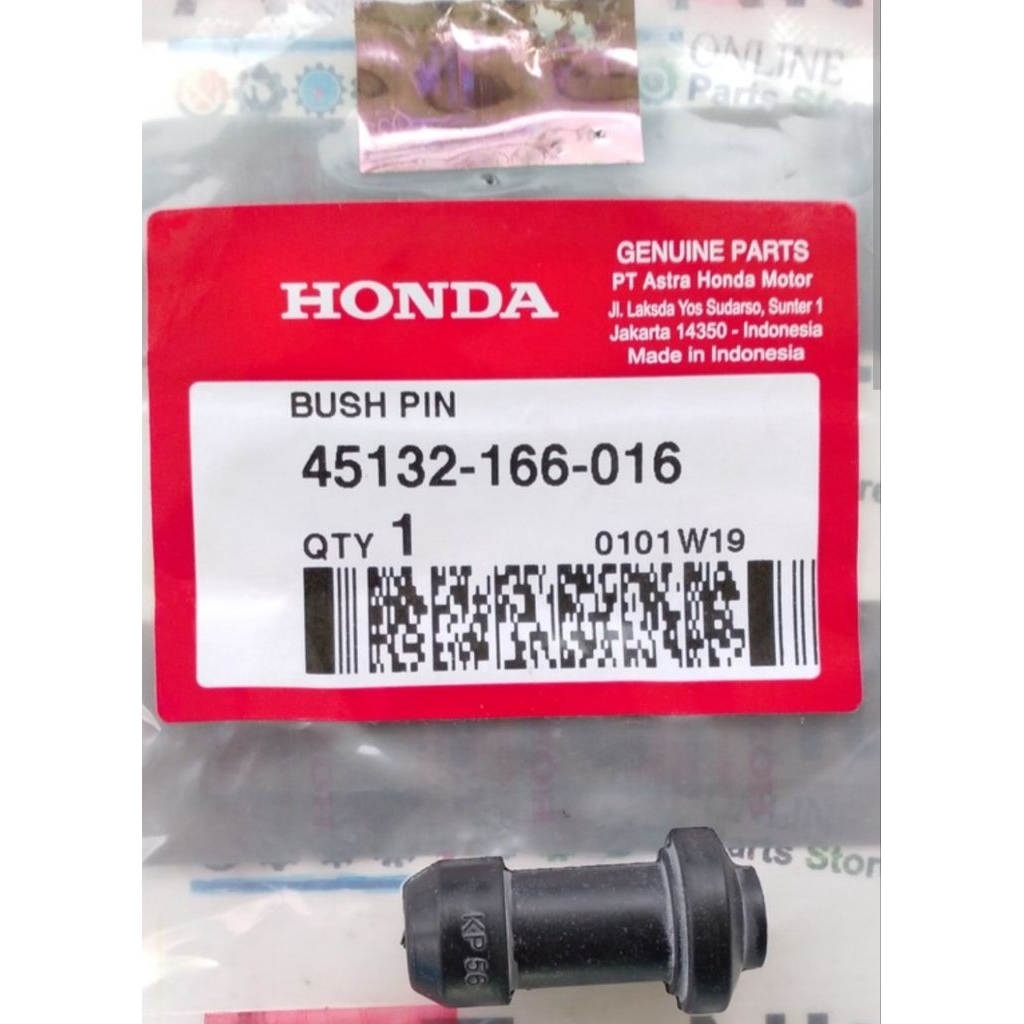 45132-166-016 HGP AHM 100% ORIGINAL KARET FROMET KARET BOOT BUSH KALIPER DWPAN BELAKNG CAKRAM DEPAN 