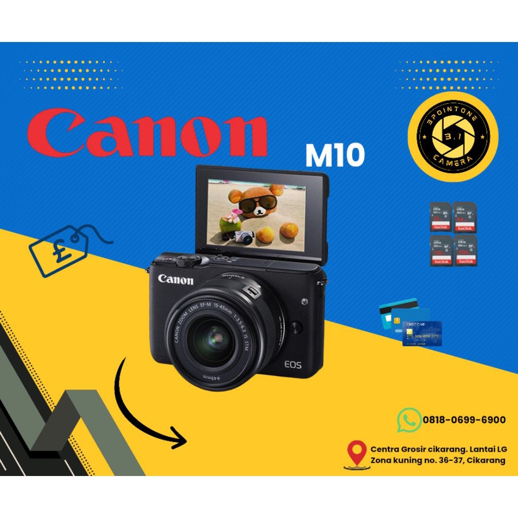 Canon EOS M10 + LENSA KIT