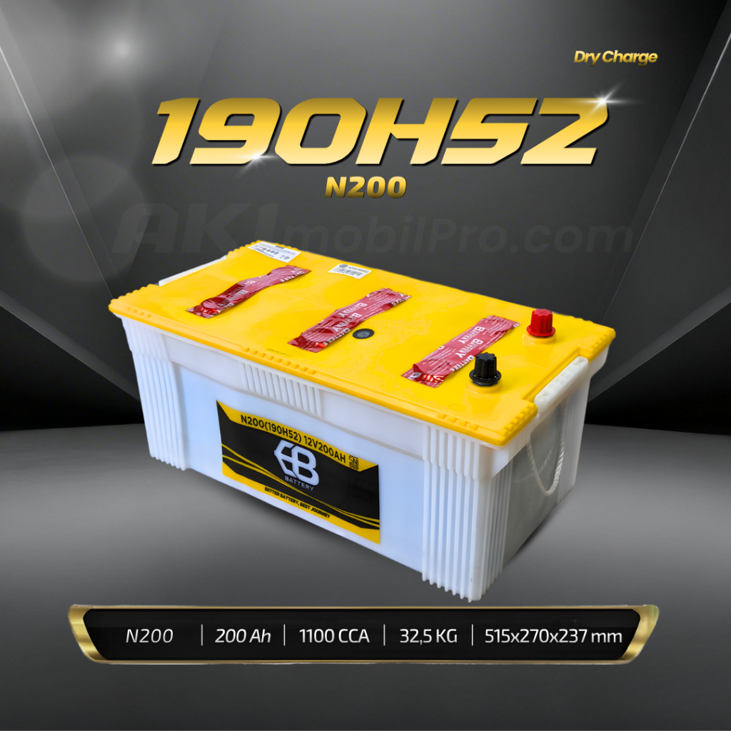 Aki Mobil Mercedes Benz Truck Mercedes Benz OH/OF/GF | Dump Truck | EB BATTERY DRY CHARGE N200 (190H