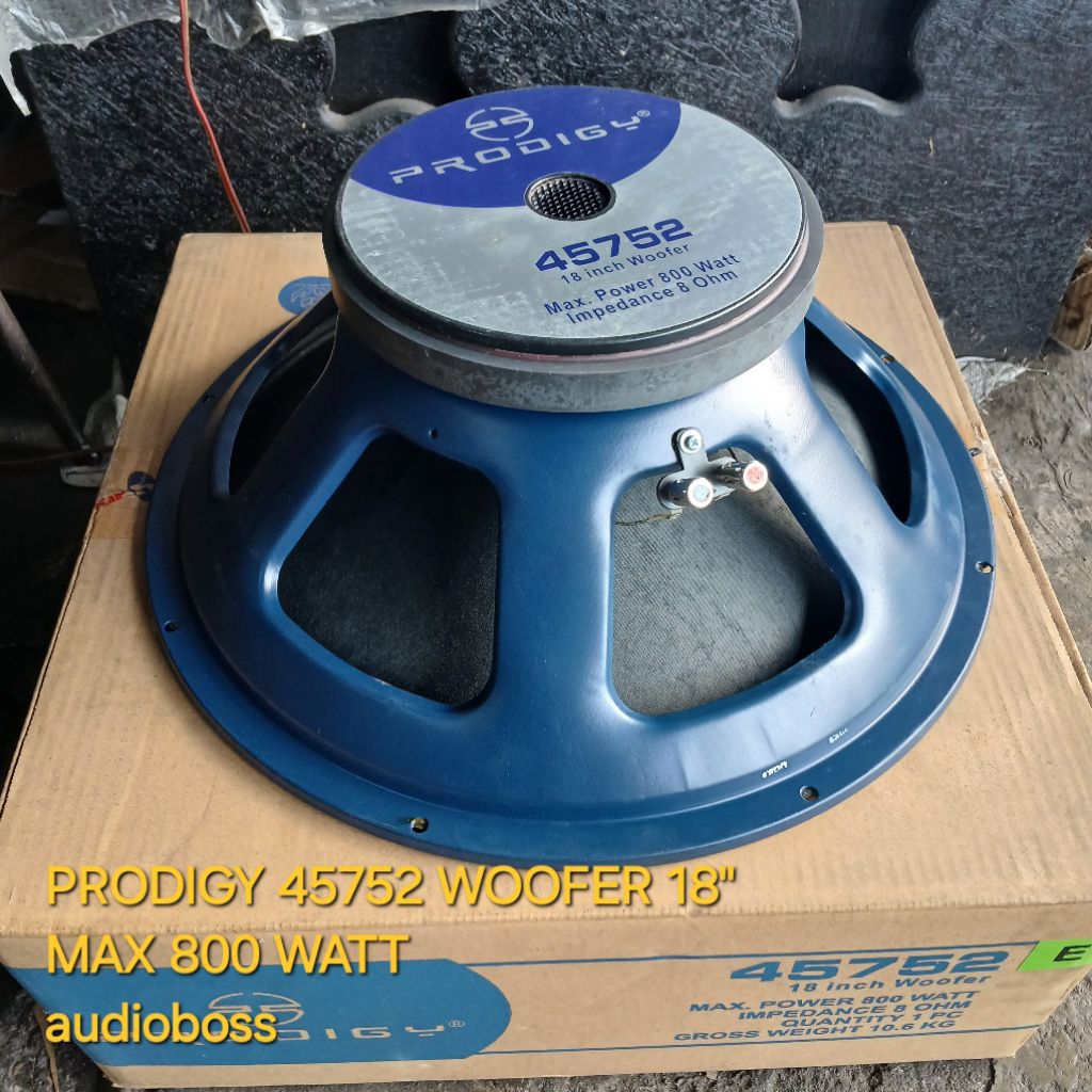 PROMO Speaker Woofer 18" PRODIGY 45752 Max 800 Watt Edisi Terbatas Limited Edition