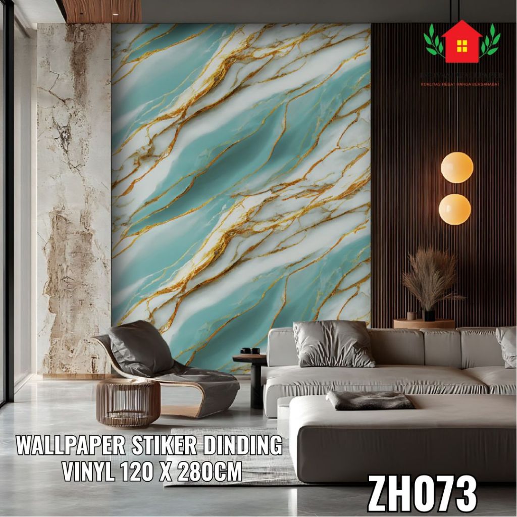 Wallpaper Vinyl Foam Roll Motif Elegan Modern Wallpaper Dinding Rumah Minimalis Ukuran 120x280