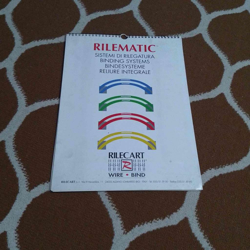 Rilematic - Sistemi Di Rilegatura -Binding System -Bindes Systeme - Reliure Integrale - Rilecart  19