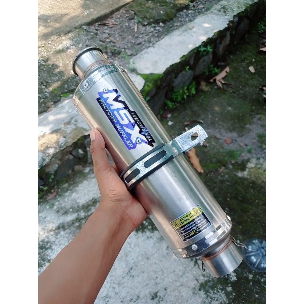 slincer knalpot original msx oval cincin wrx suara fullbass dbs inlet 50