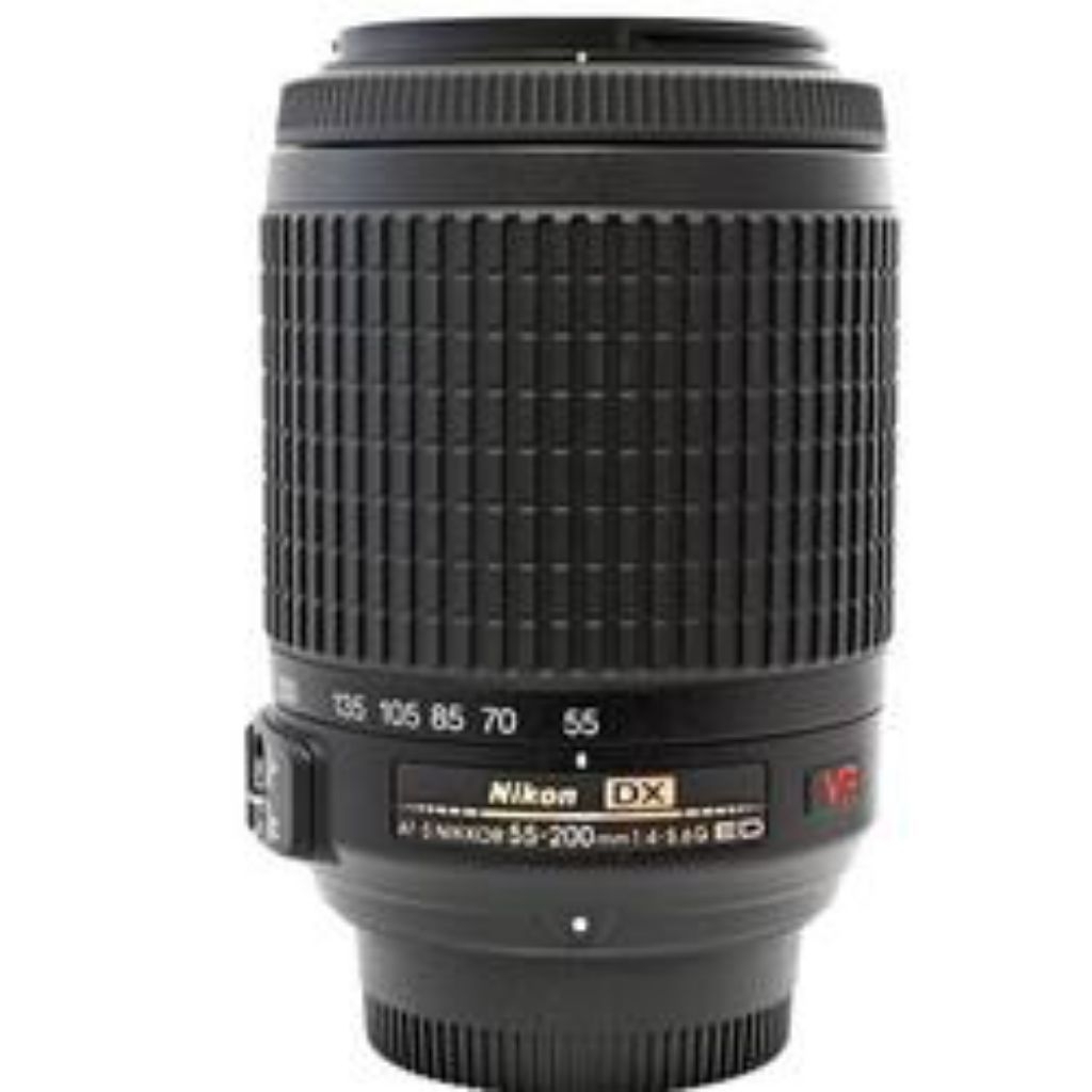 Lensa  Afs Nikon nikkor 55-200mm Secon
