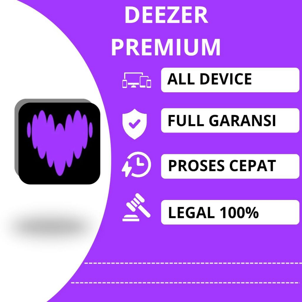 Deezer Premium Private 1Bulan Full Garansi Termurah