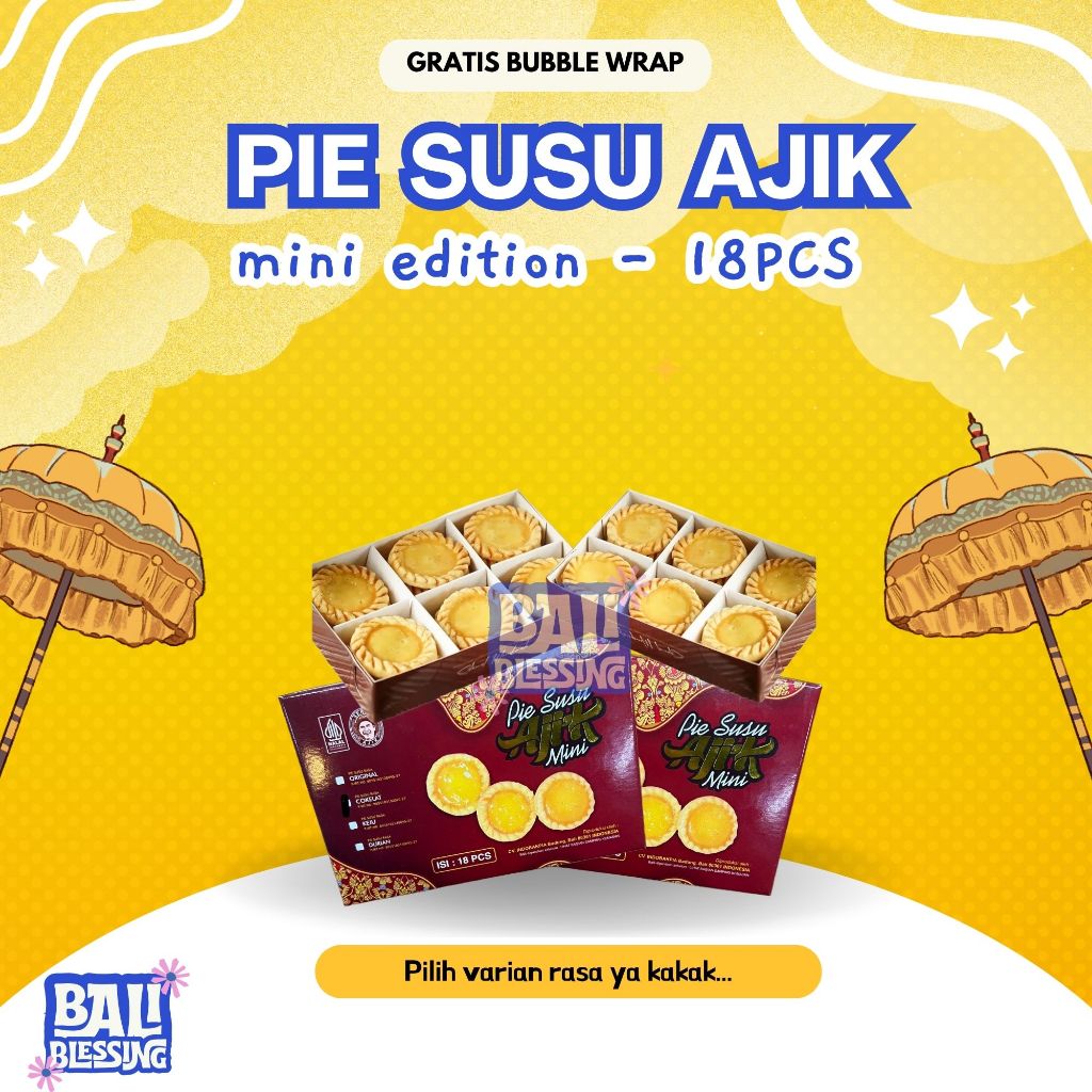 Pie Susu Ajik Krisna Mini Edition Oleh Oleh Khas Bali Asli