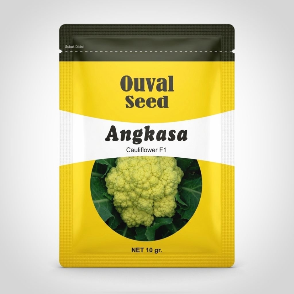 BENIH KEMBANG KOL ANGKASA F1 - Ouval Seed (10 gr) | Bibit Cauliflower Hibrida
