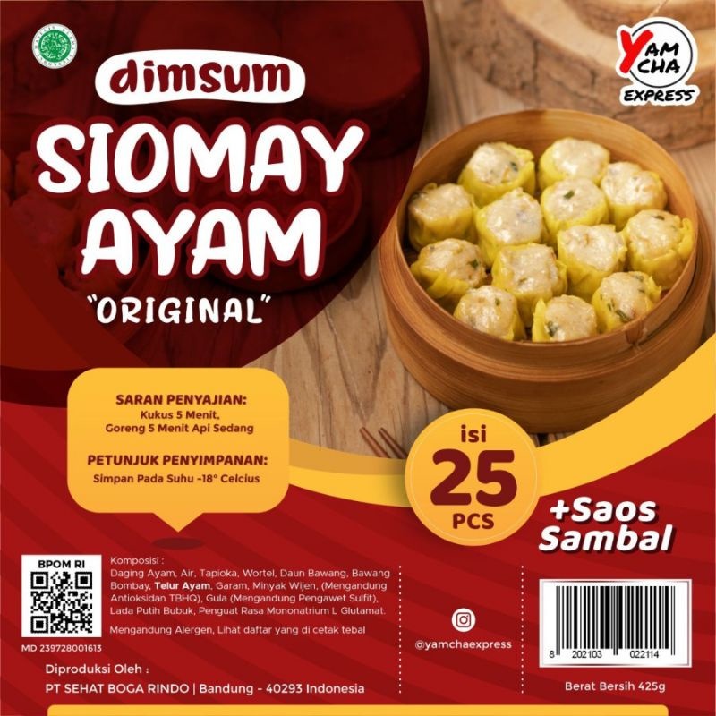 YAMCHA DIMSUM SIOMAY AYAM ISI 25 PCS