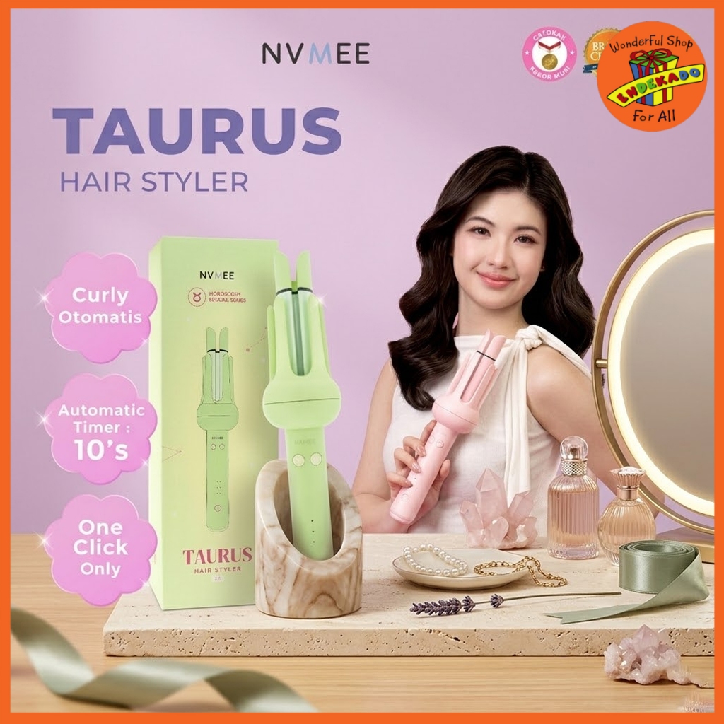 NVMEE Hair Styler Curly Taurus Hair Styler 2.0 | Catokan Keriting Otomatis