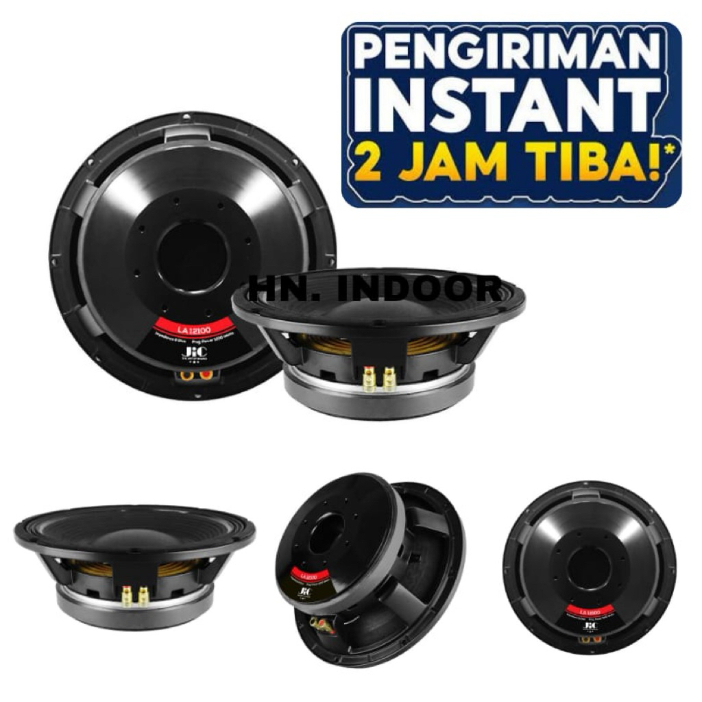 Speaker Jic LA 12100 Ukuran 12 Inch Low Subwoofer Original 1200W