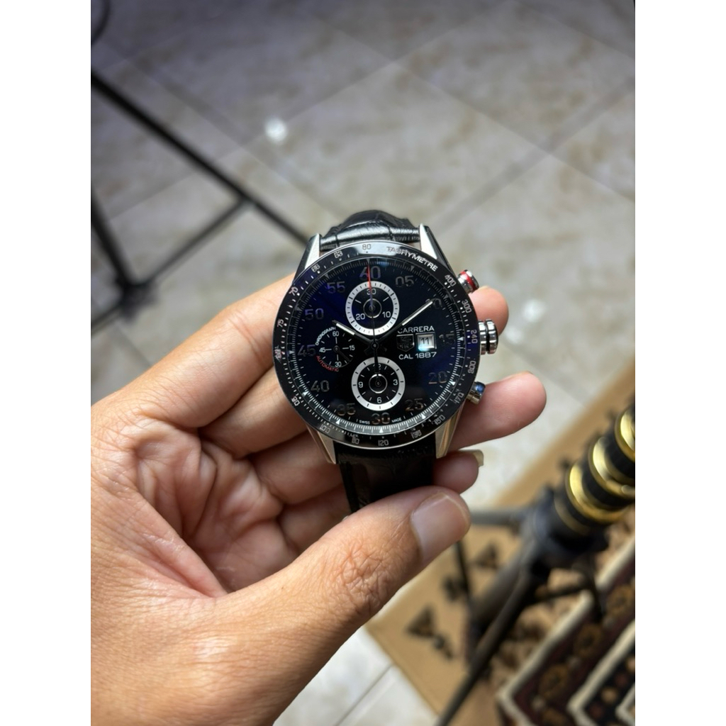 Jam Tangan pria Tag heuer Chronograph mewah elegan murah