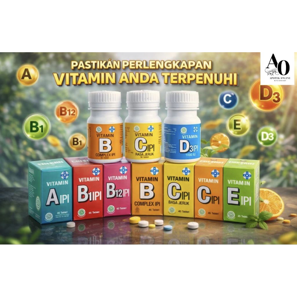 Vitamin  IPI Lengkap  - Membantu Mencegah Kekurangan Vitamin  dan Kalsium