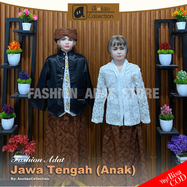 Baju Adat Anak JAWA TENGAH JATENG Laki-Laki / Perempuan | Pakaian Tradisional JAWA TENGAH JATENG Ana