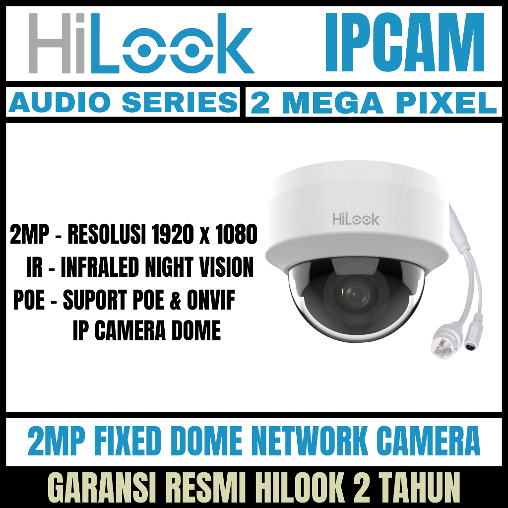 hilook ip camera cctv 2mp audio indoor outdoor kamera cctv