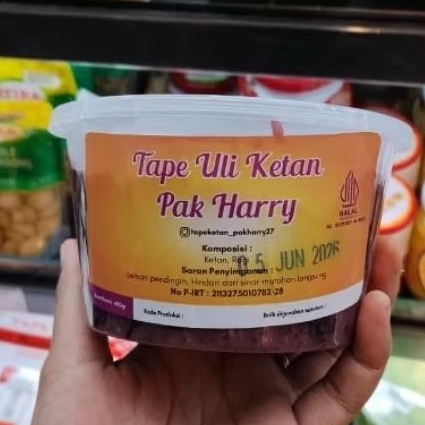 Tape Uli Ketan Hitam Pak Harry 450gr - Manis & Legit