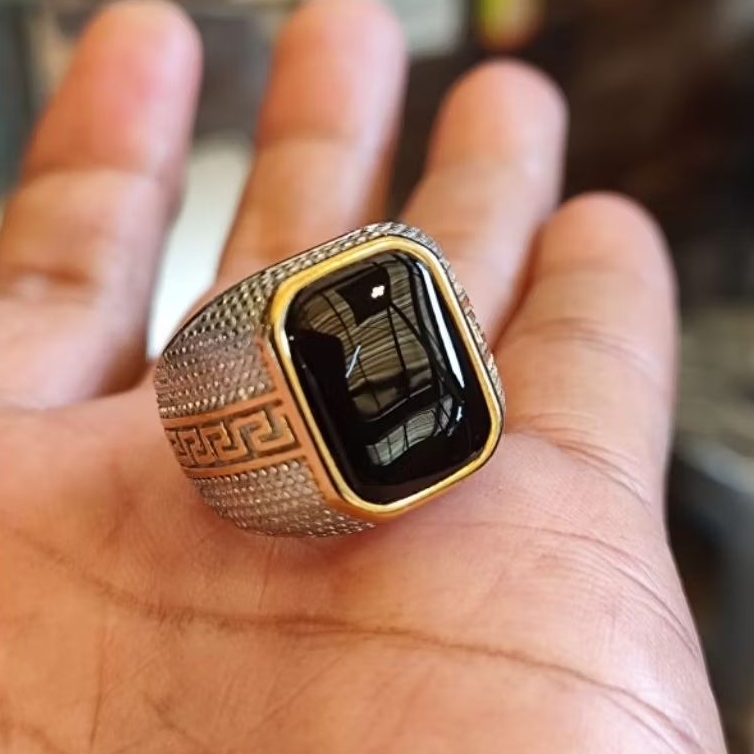 Cincin batu akik yaman wulung cibeet