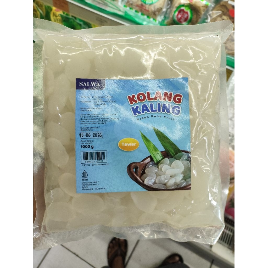 Kolang Kaling Tawar Salwa 1kg - Fresh Palm Fruit Pilihan