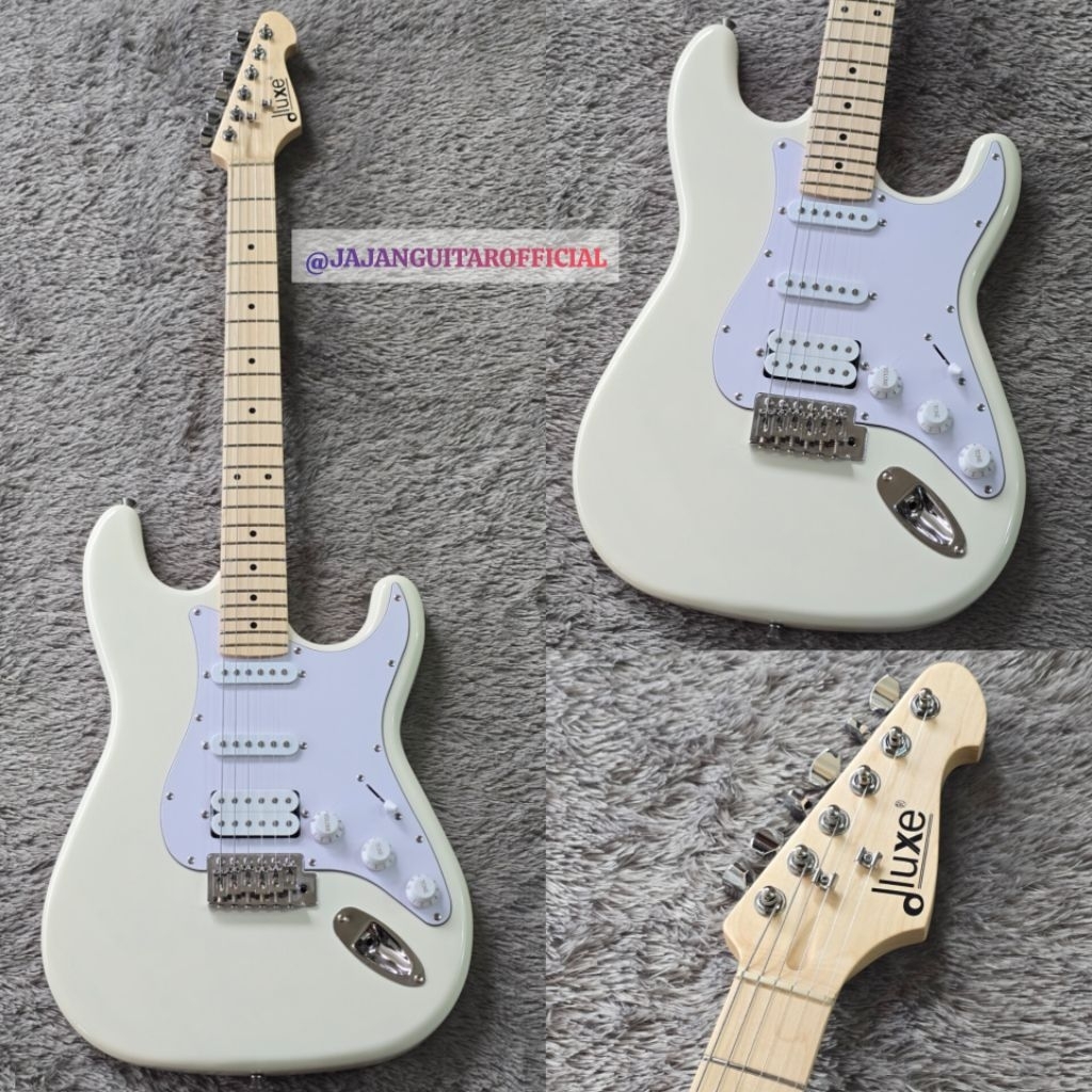 Gitar Elektrik Dluxe DS100-OWH - Gitar Dluxe DS 100 OWH - Gitar Elektrik Dluxe Stratocaster Original