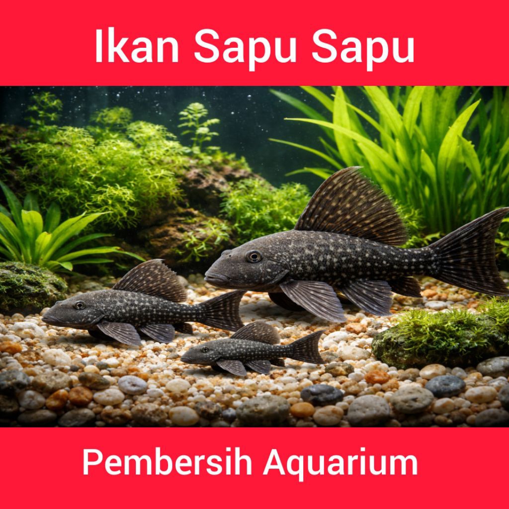 Ikan Hias Pleco Lokal Pembersih Alga Aquarium,