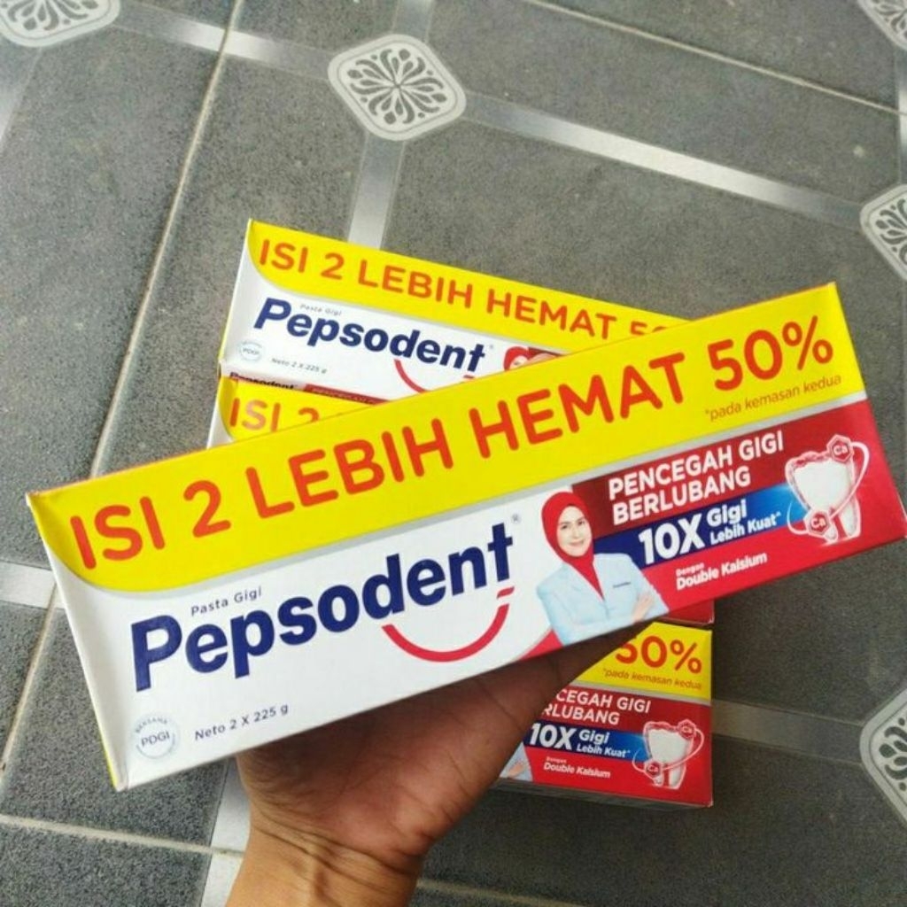 pepsodent 225gr isi 2, pasta gigi murah, odol murah