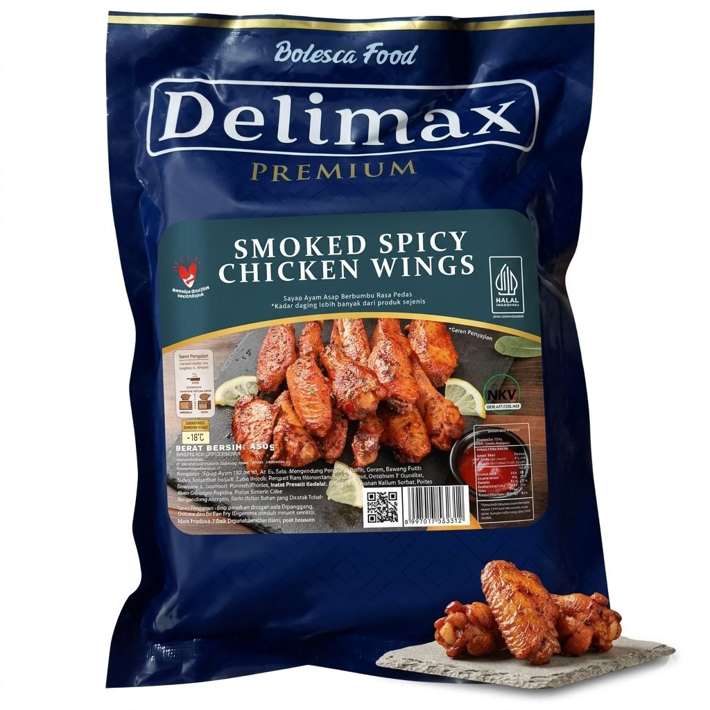 Delimax Smoked Spicy Chicken Wings 450gr