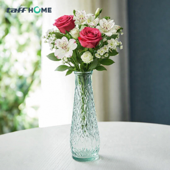 Vas Bunga Botol Multifungsi Crystal Flower Vase - Kaca Transparan, Desain Cantik
