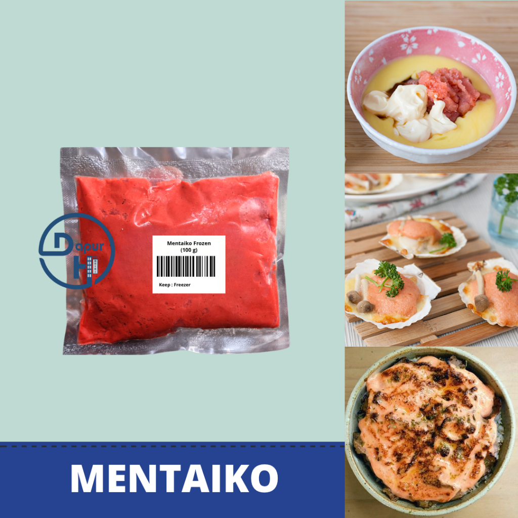 MENTAIKO Myeongnan Telur Ikan Mentai Berbumbu 100 g // Korean Salted Pollock Roe //DH