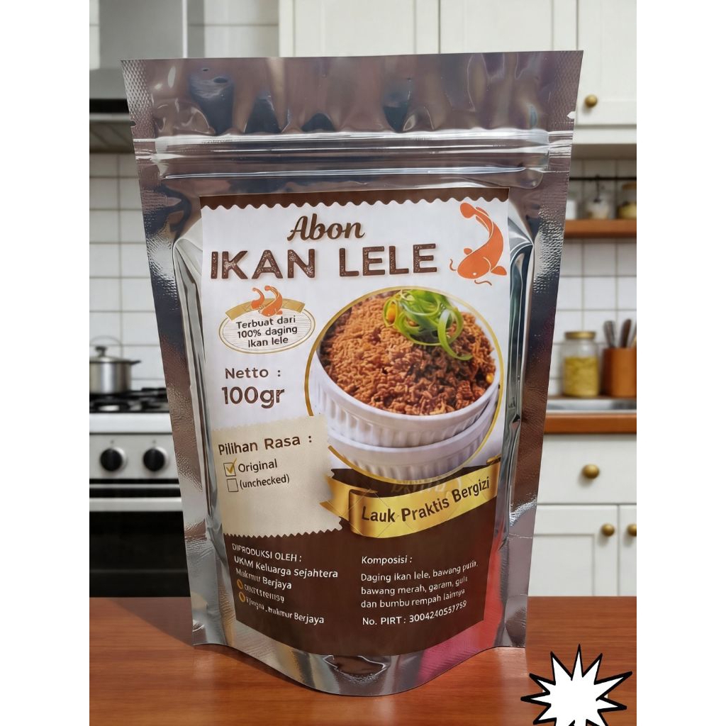 Abon ikan lele full daging