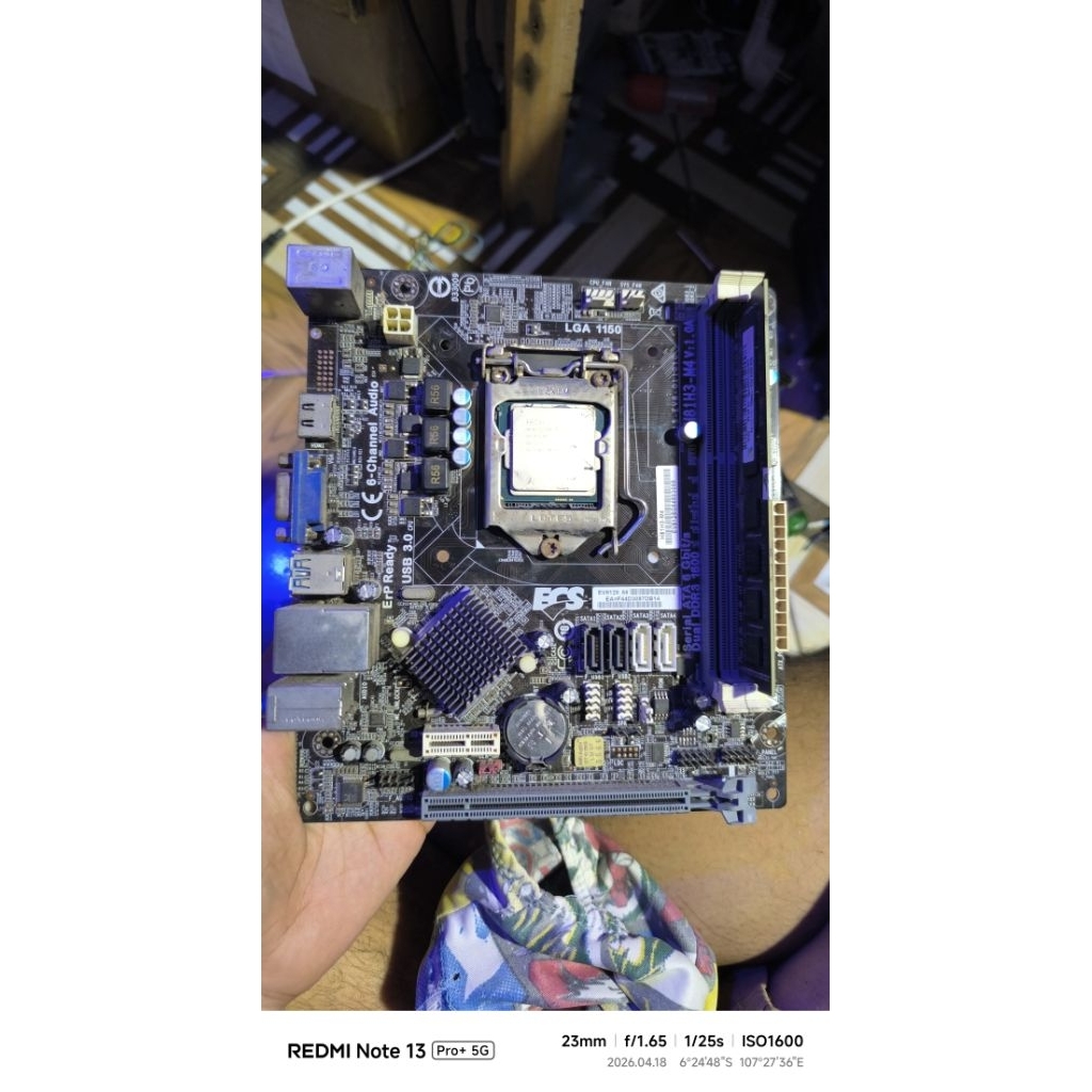Motherboard ECS H81+Core i3 4150 Bekas