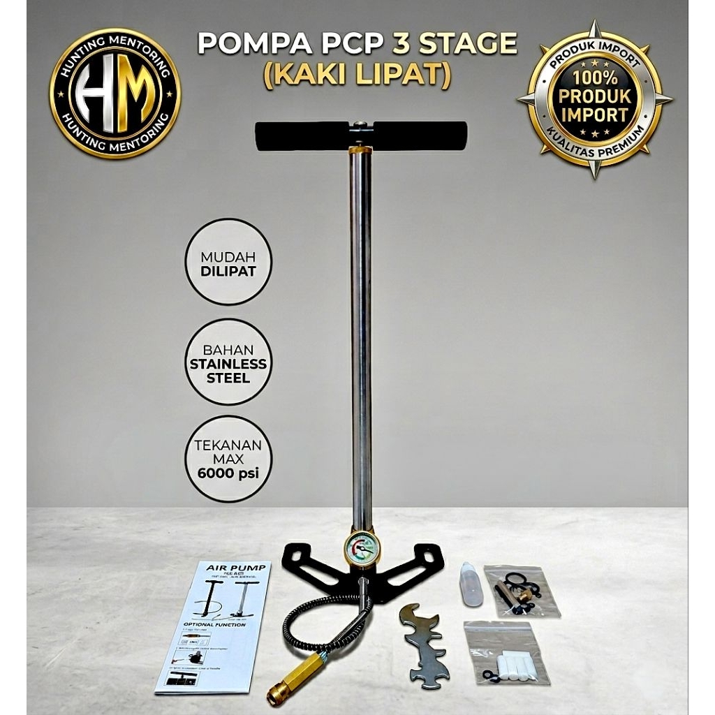 Pompa pcp kaki lipat, pompa pcp 3 stage kaki lipat, pompa pcp 6000 psi kaki lipat