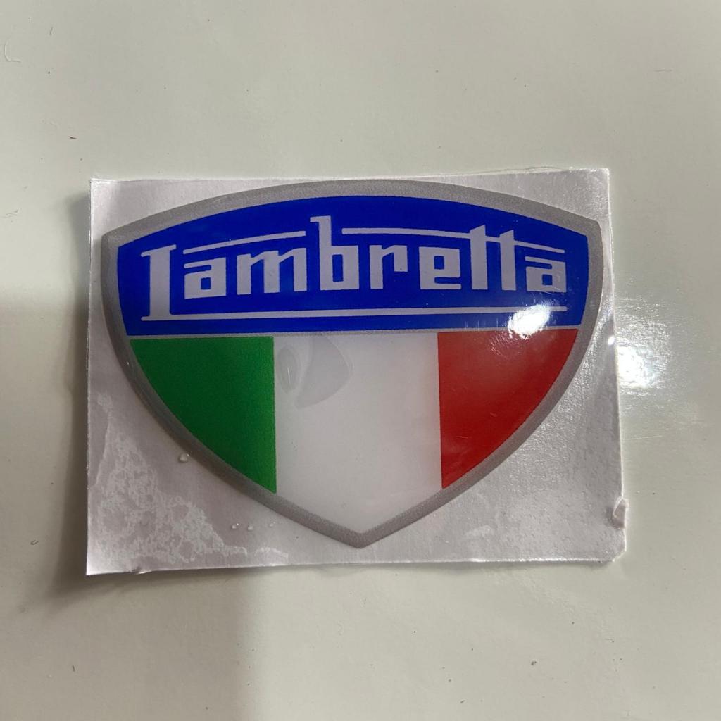 Stiker Timbul Lambretta / Emblem Lambretta Kualitas Terbaik