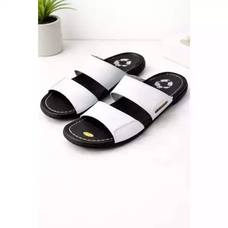 LAGI PROMO...Pakalolo Sandal Slop Pria Putih Premium Terbaru - N2353 - Sendal pria kekinian - Sendal