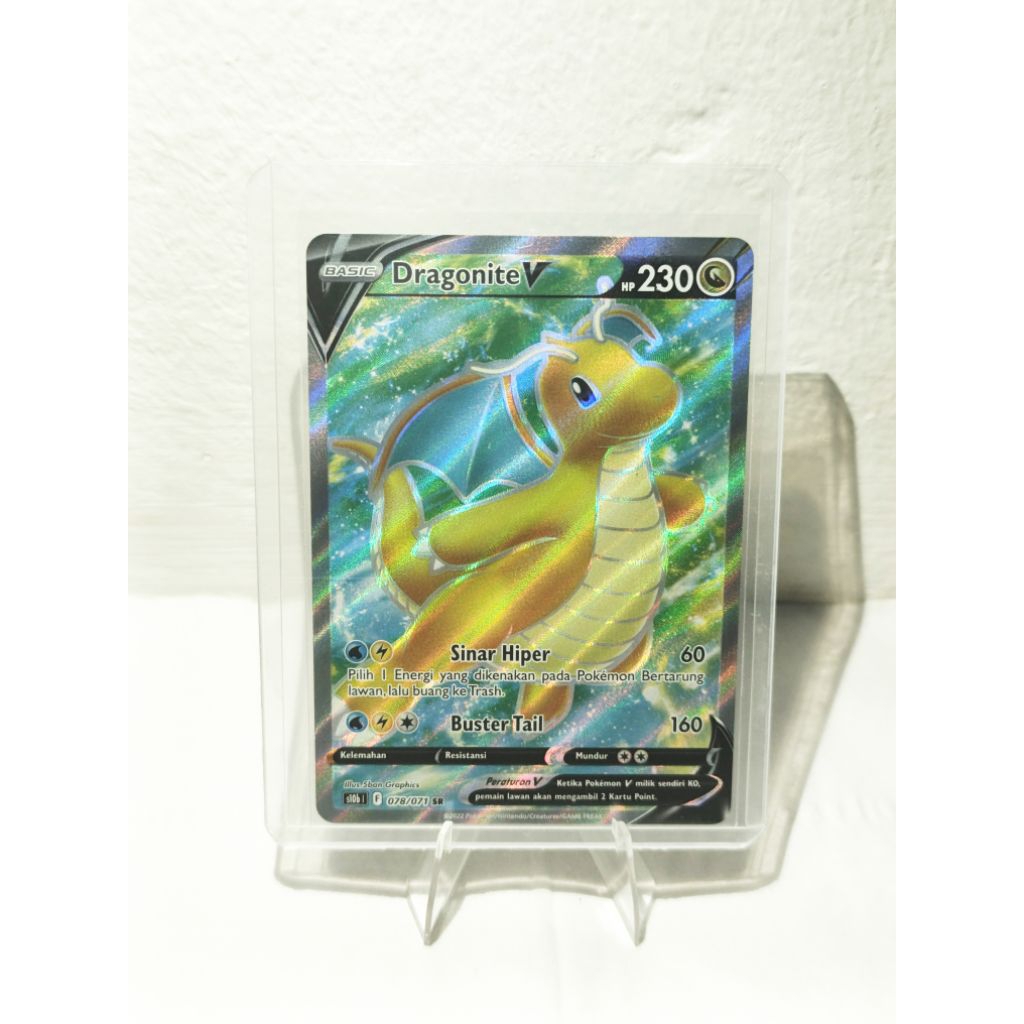 Dragonite V Full Art/SR - Kartu Pokemon Indonesia