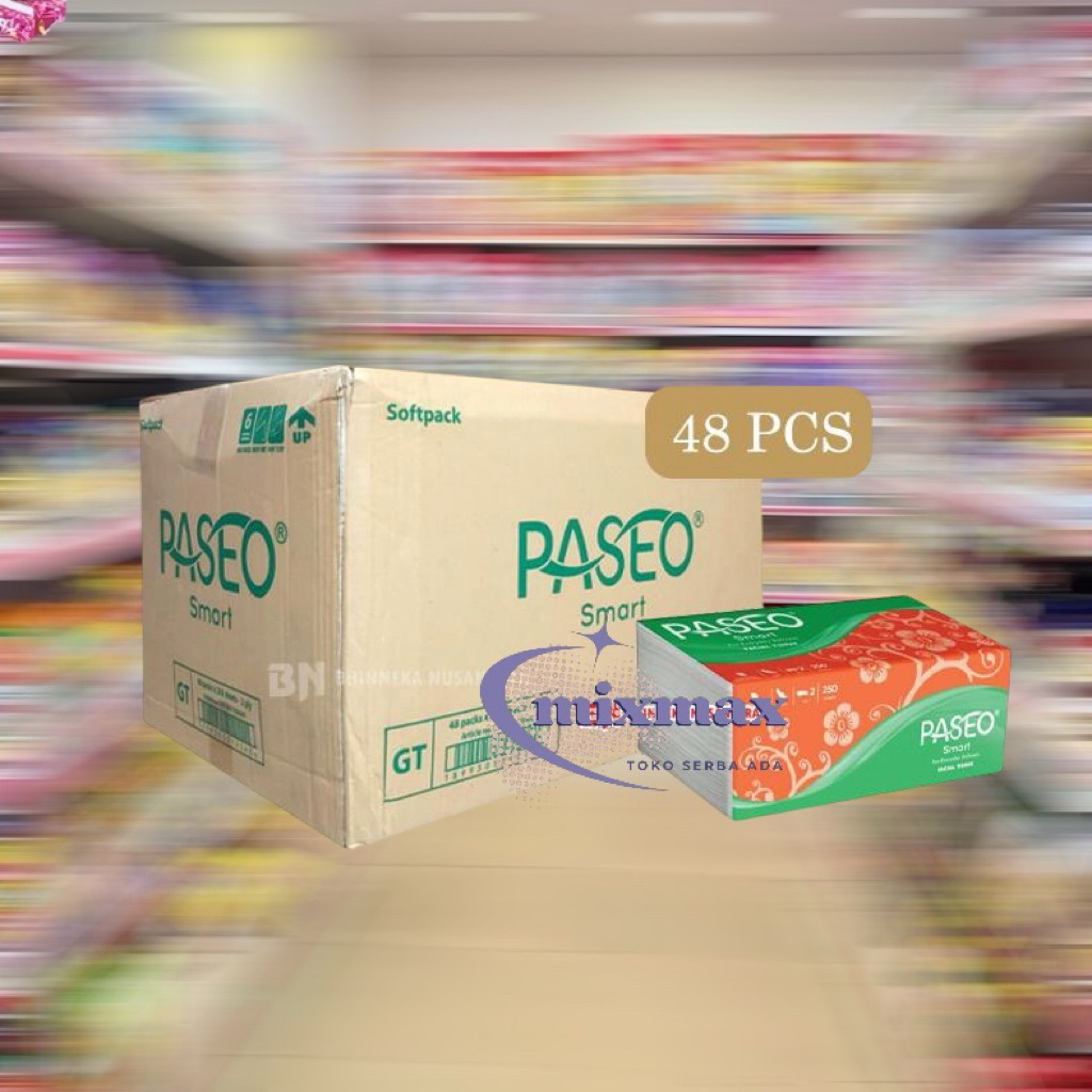 [ DUS ] TISSUE PASEO SOFTPACK 250SHEETS / PASEO REFILL 1 DUS ISI 48 PCS