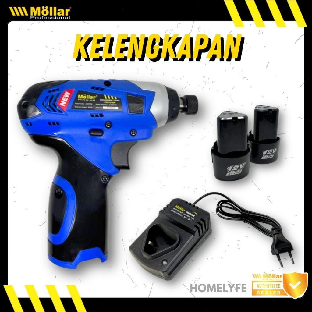 Mollar Bor Cordless Impact Driver Mollar MLR-CIDR12150N