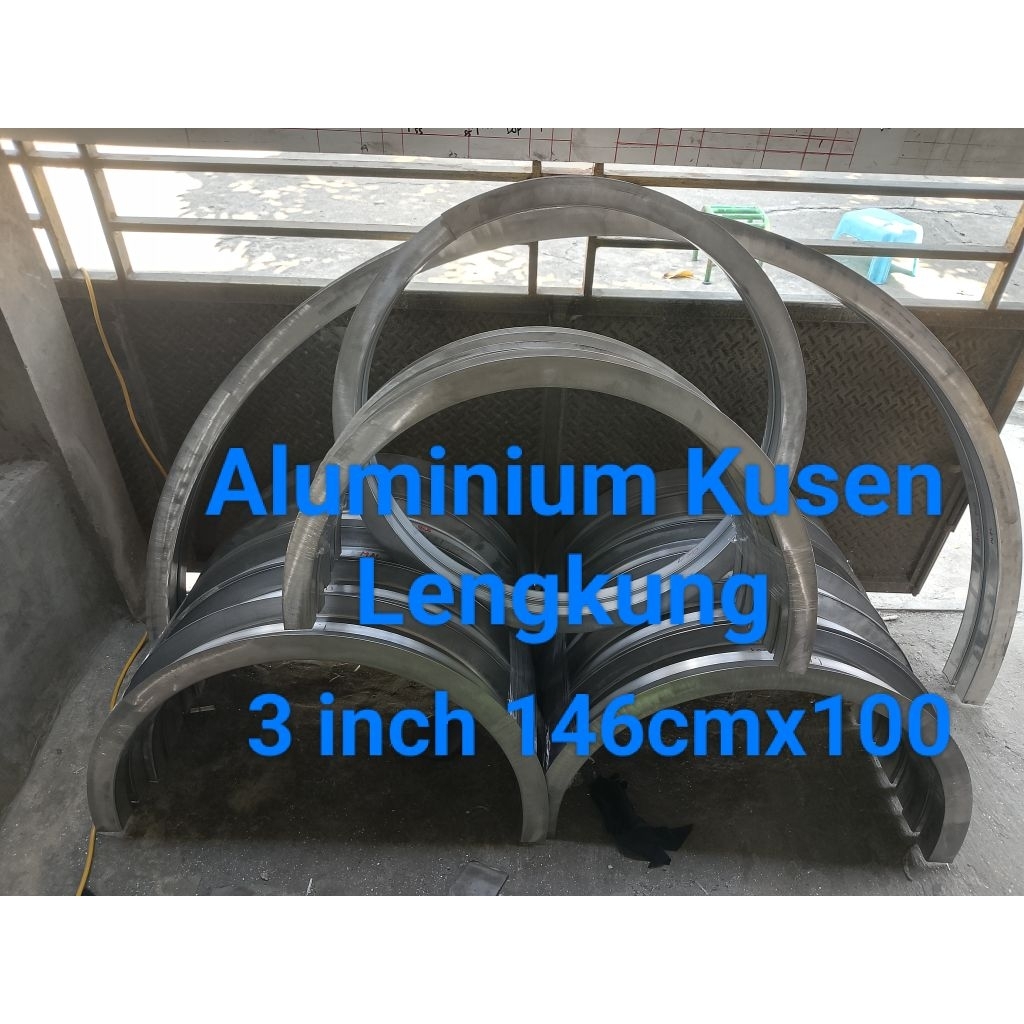 Kusen jendela/ pintu aluminium lengkung