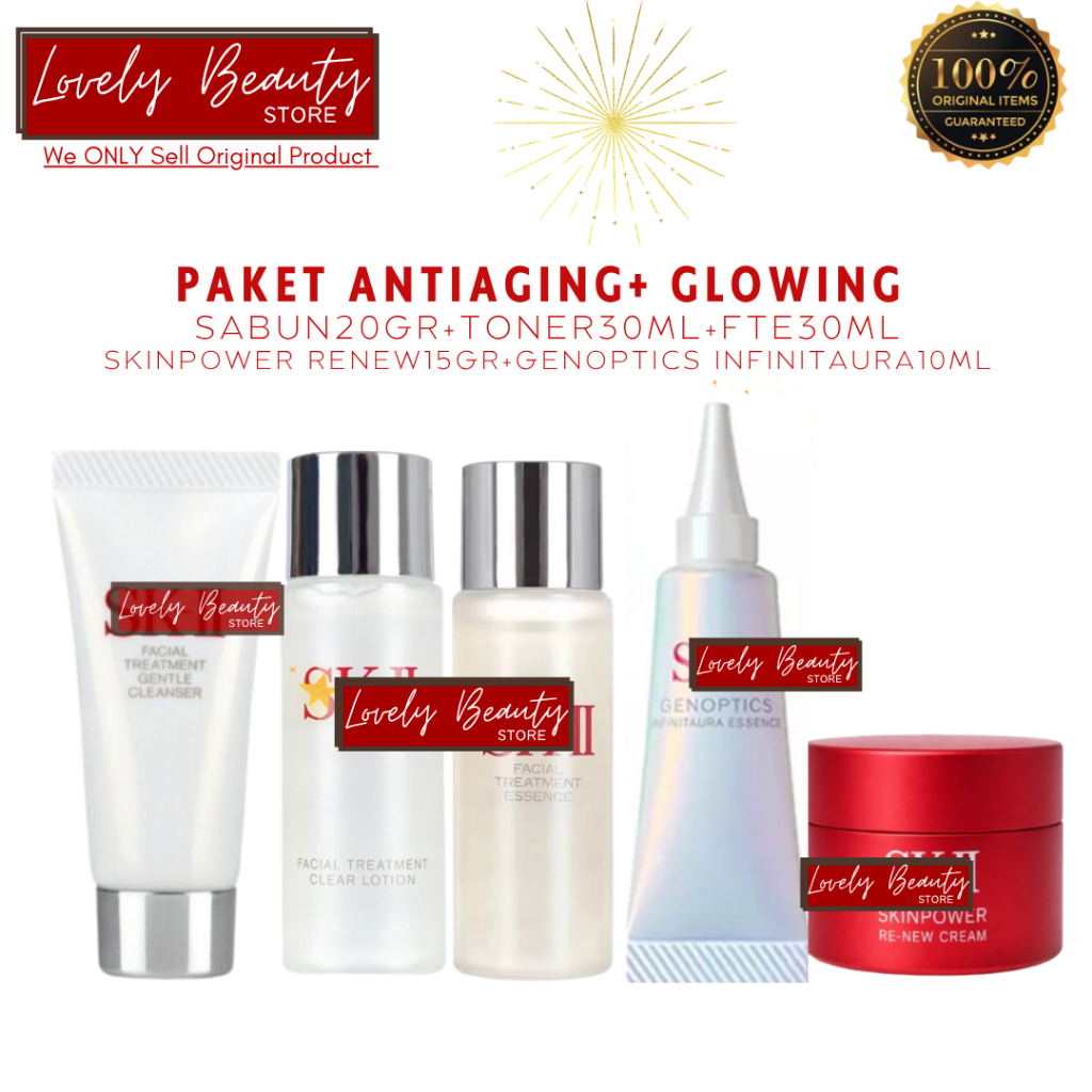 Paket Antiaging + Glowing Komplit siang malam SK* II