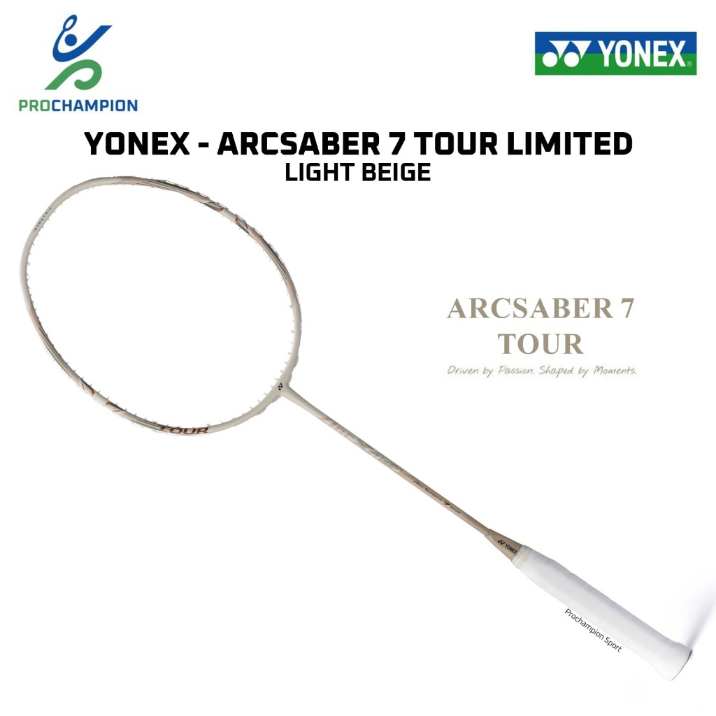 Raket Badminton Yonex Arcsaber 7 Tour Limited Light Beige