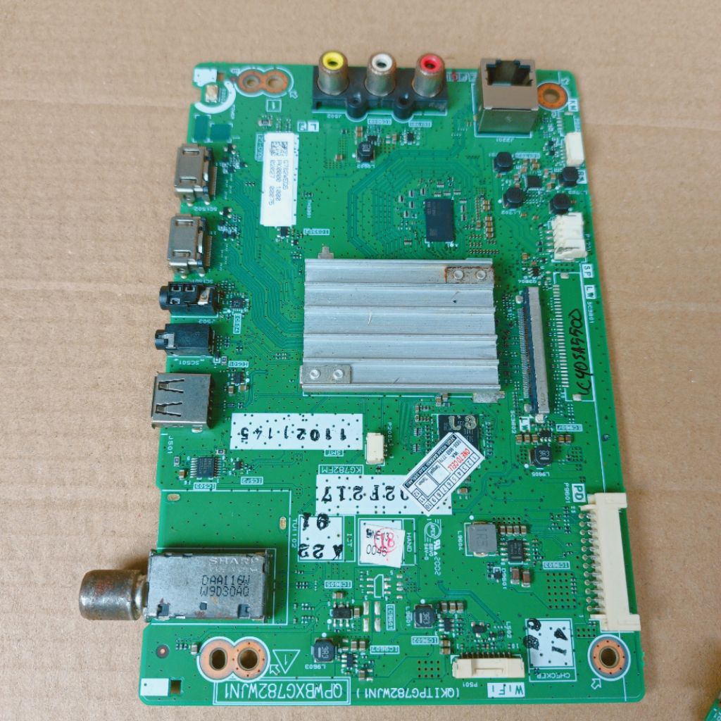 MAINBOARD TV SHARP 2T-c50AE1i - mb sharp 2T-C50AE1I/X - MOBO TV SHARP 2T-C50AE1X - MOTHERBOARD TV SH