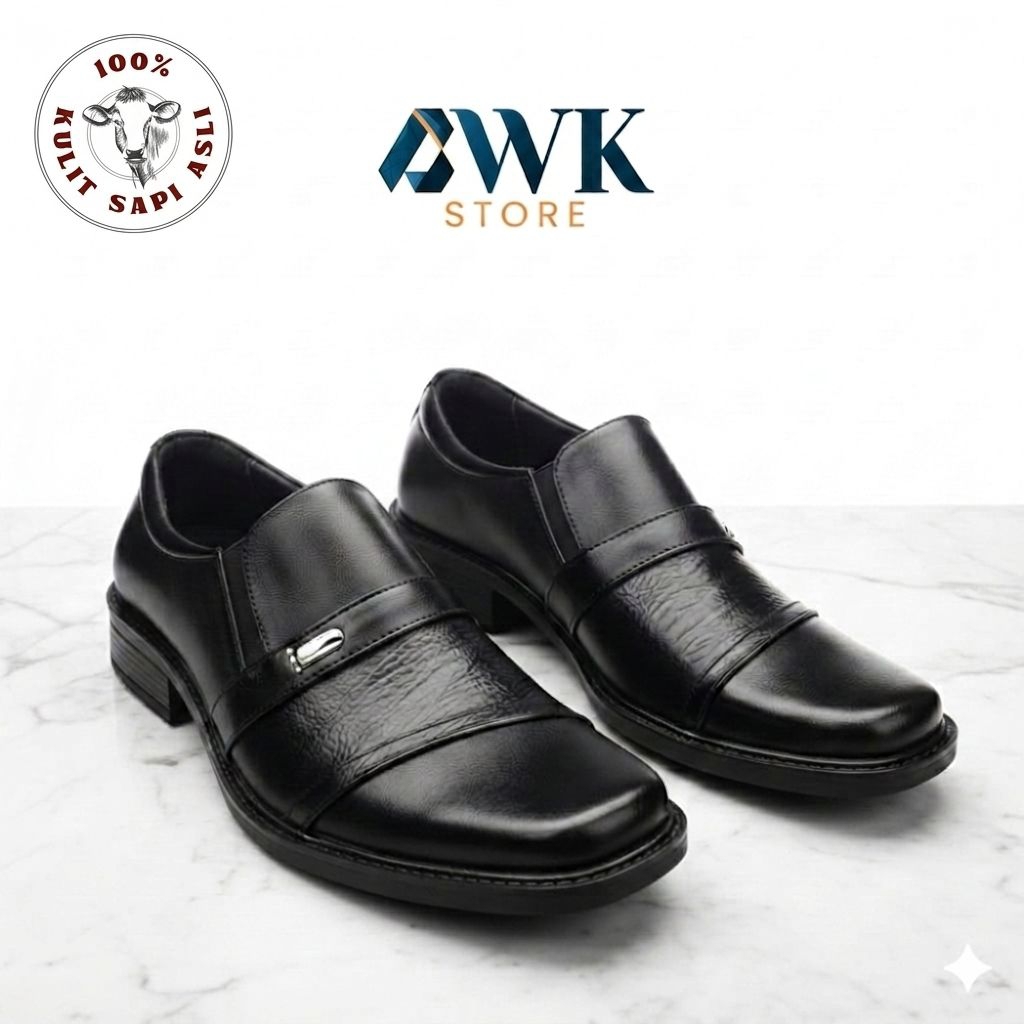 sepatu pantofel pria kulit sapi asli NEVILLE (90)