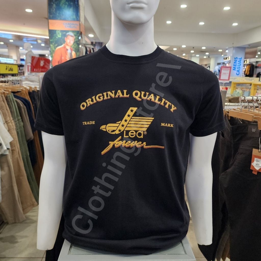 LEA ORIGINAL kaos pria lengan pendek hitam 231.02.HE.01