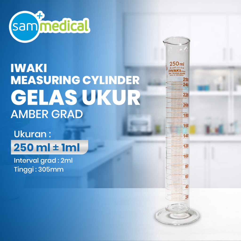 IWAKI Gelas Ukur Measuring Cylinder Gelas Takar - 2 Liter