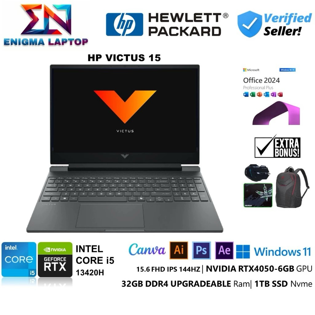 HP VICTUS 15 INTEL I5 13420H RTX4050-6GB