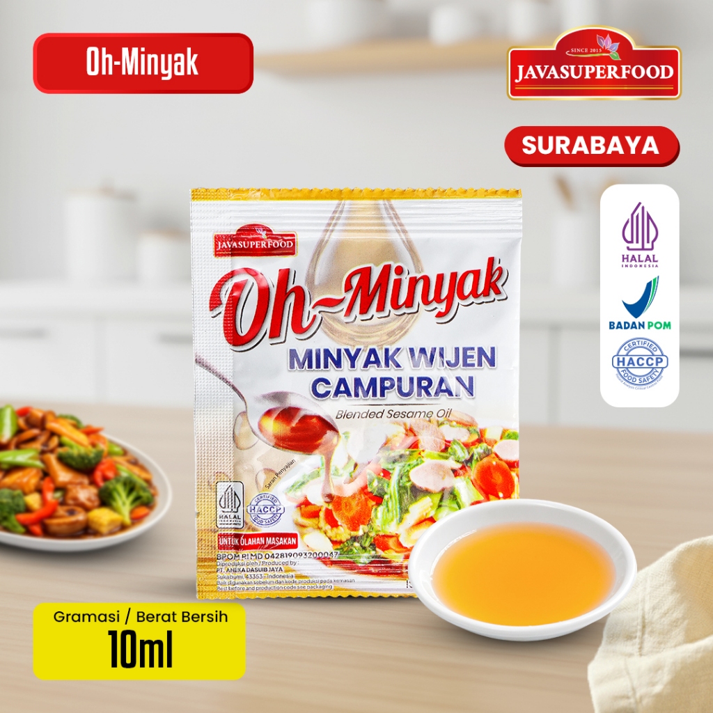 (HALAL) Oh Minyak Wijen Campuran Sachet Kemasan Praktis 10ML / Sesame Oil Sachet / MInyak Wijen Sach