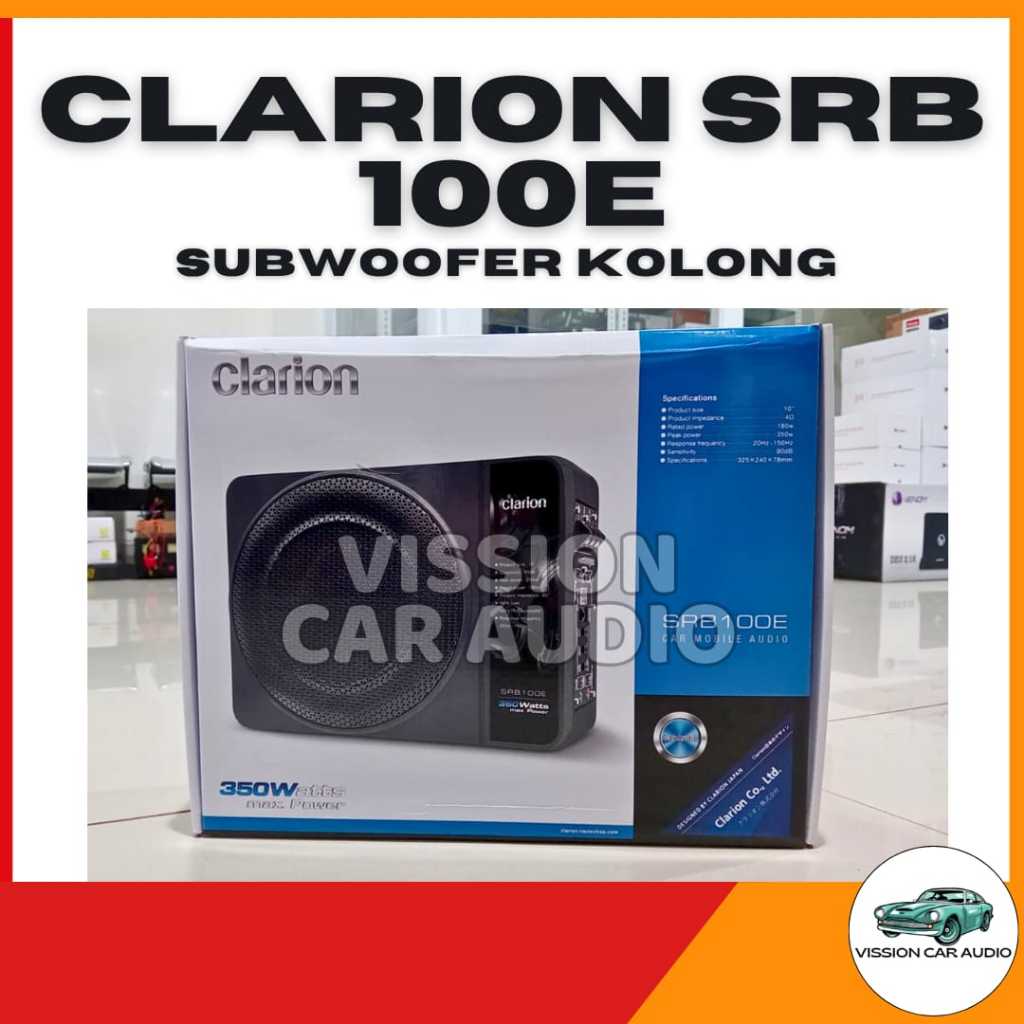 CLARION SRB100E - Subwoofer Active 10" Speaker Bluetooth