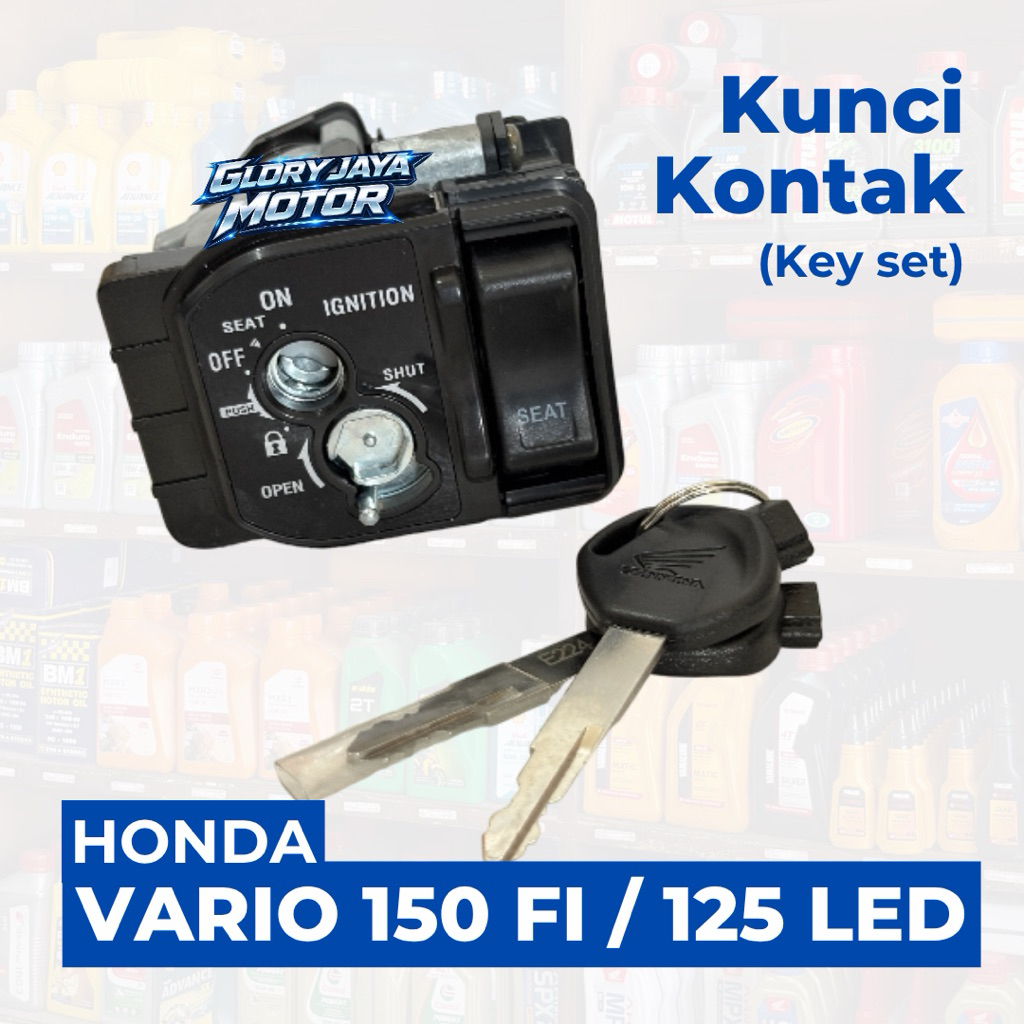 KUNCI KONTAK KEY SET MOTOR HONDA VARIO 150 FI/ 125 LED NEW ORI